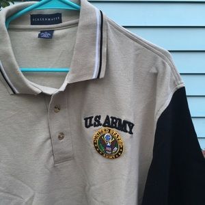 Army embroidered logo polo